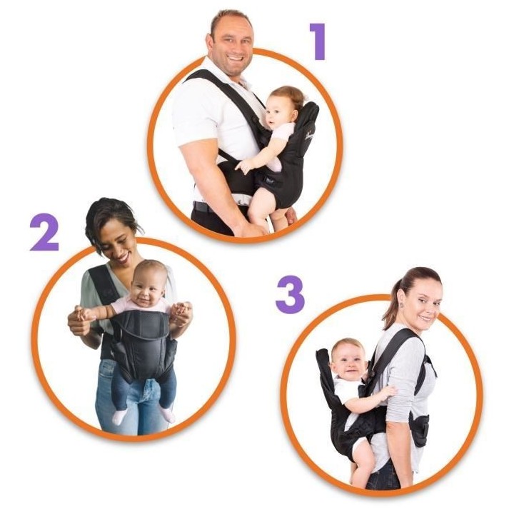 Porte-bébé ajustable 3-1 - DREAMBABY - MANHATTAN - Confortable et po