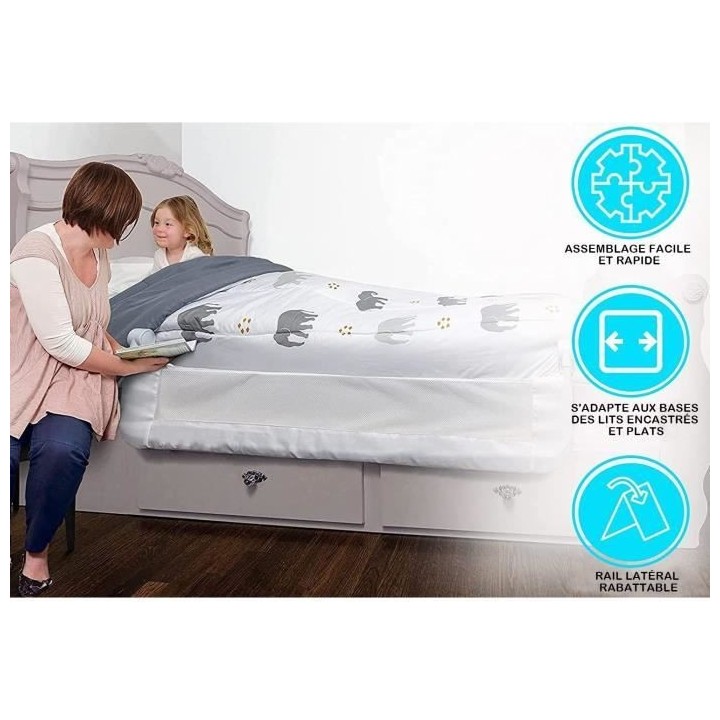 Barriere de lit Dreambaby Nicole - lits encastrés et aux lits plats-