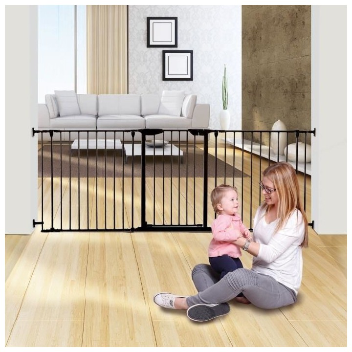 Barriere de sécurité - DREAMBABY - NEWPORT - 3 panneaux - 85,5-200 x