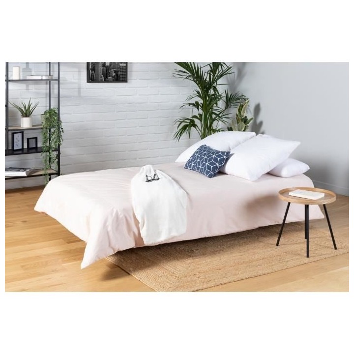 Banquette clic clac 3 places - tissu Bikini bleu - Style contemporain