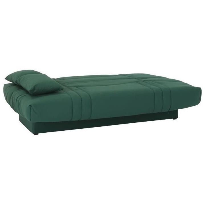Banquette clic clac 3 places - tissu Vert foret - Style contemporain -