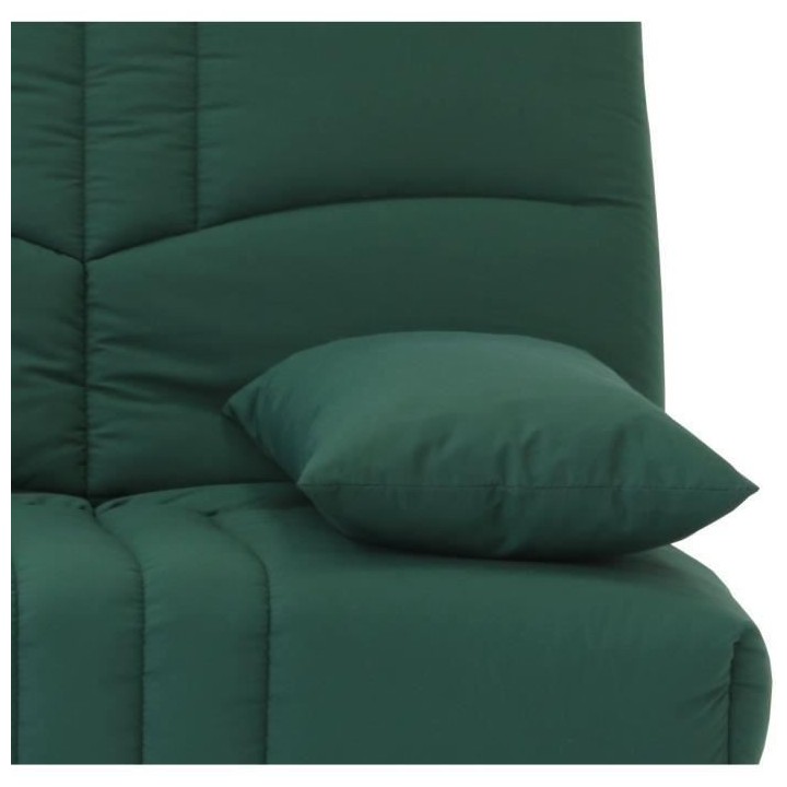 Banquette clic clac 3 places - tissu Vert foret - Style contemporain -