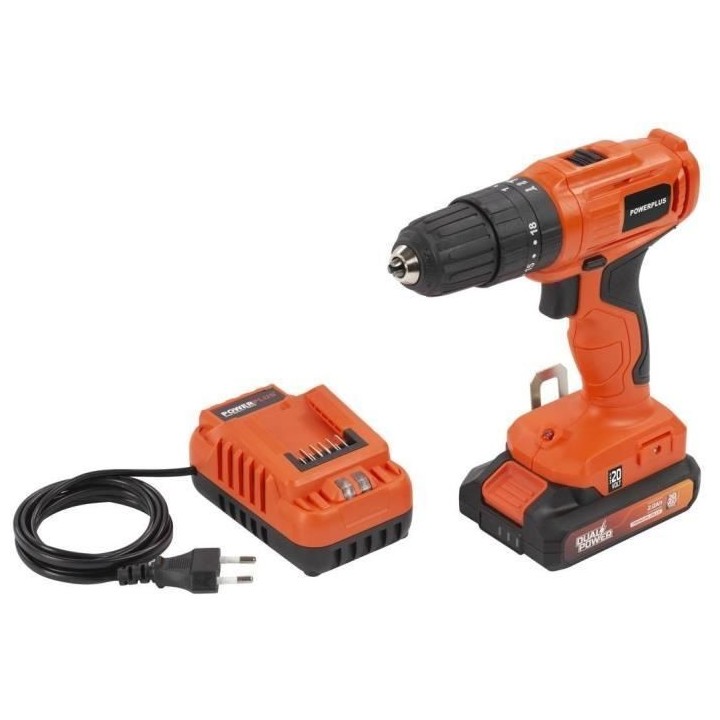 Perceuse a percussion sans Fil - Dual Power - POWDPO1110 - 3 en 1 - 20