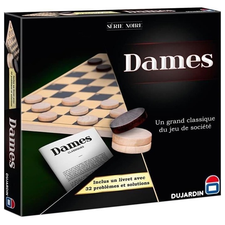 SERIE NOIRE DAMES PLATEAU - Jeu de plateau - DUJARDIN - Jouez aux Dame