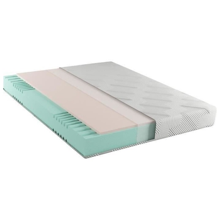 DUO MEMORY - Matelas - 160 x 200 cm - Epaisseur 25 cm - Mousse a mémo