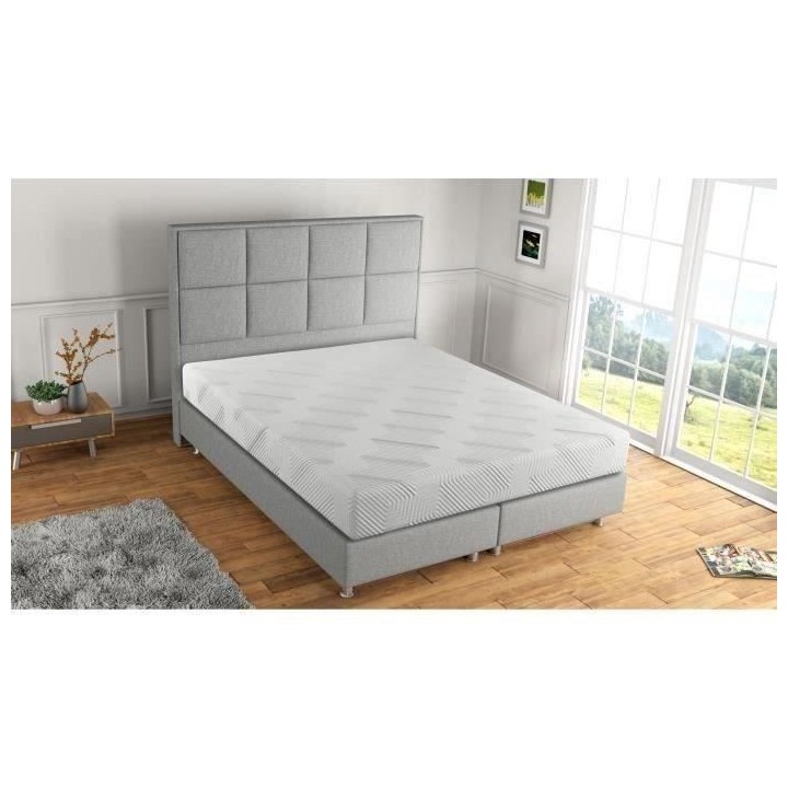 DUO MEMORY - Matelas - 160 x 200 cm - Epaisseur 25 cm - Mousse a mémo