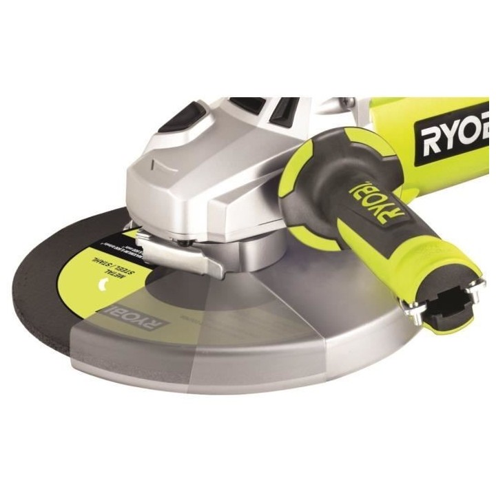 RYOBI - Meuleuse d'angle 2 000 W 230mm - poignée 180° - coffret anti