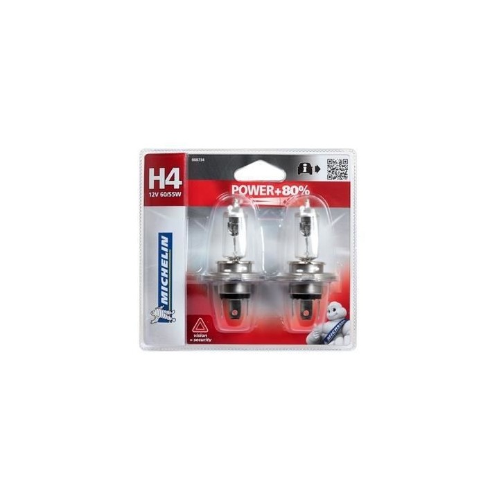 MICHELIN Power +80% 2 H4 12V 60/55W