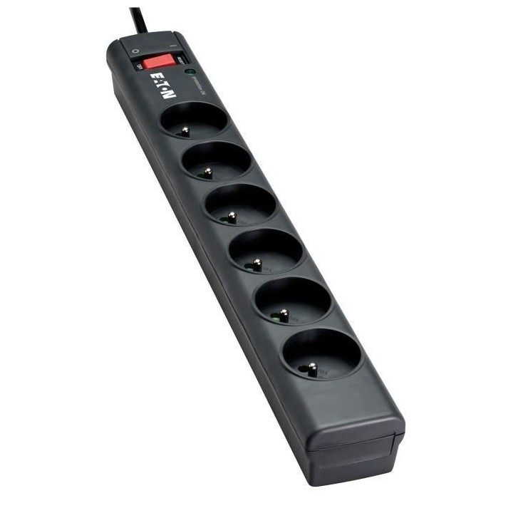 Multiprise/Parafoudre - EATON Protection Strip 6 Tel FR - PS6TF - 6 pr