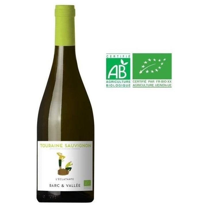 Barc & Vallée L'Eclatante Touraine Sauvignon - Vin blanc de Loire - B
