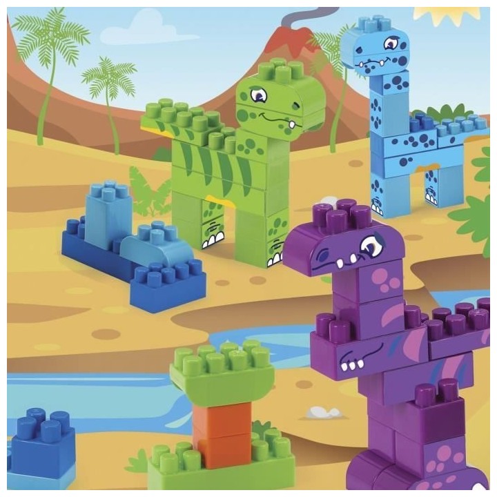 Coffre Dinosaures Abrick 150 pieces - Ecoiffier - Jeu de Construction