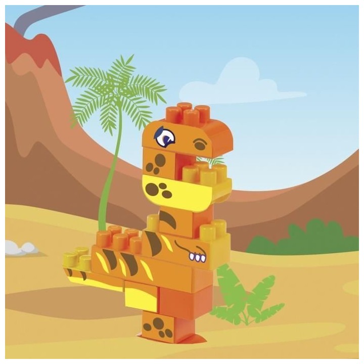 Coffre Dinosaures Abrick 150 pieces - Ecoiffier - Jeu de Construction