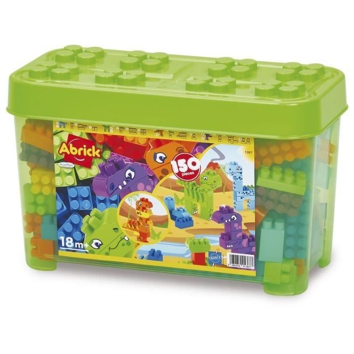 Coffre Dinosaures Abrick 150 pieces - Ecoiffier - Jeu de Construction
