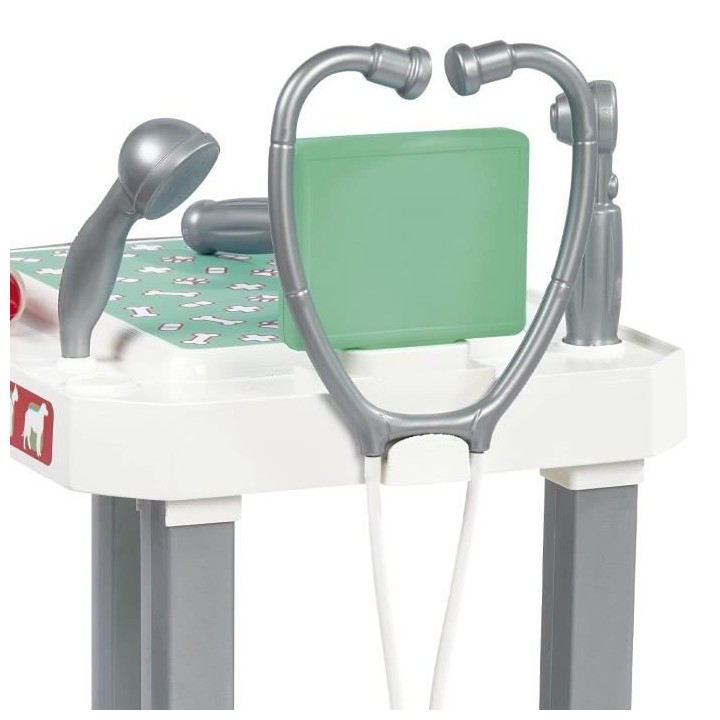 Jouet pour enfant - Clinique vétérinaire - Table d'examen roulante a