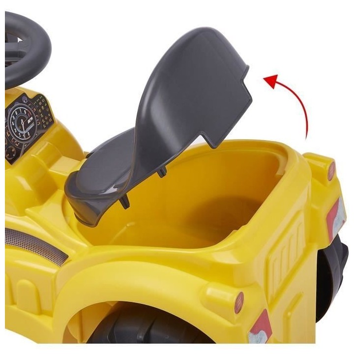 Porteur Tracto pelle - ECOIFFIER - Jaune - Pour Enfant de 12 a 36 mois