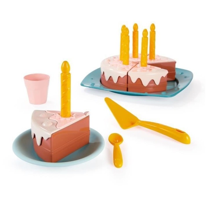 Gâteau d'anniversaire - ECOIFFIER - 1680 - Vert Azur - Joyeux anniver