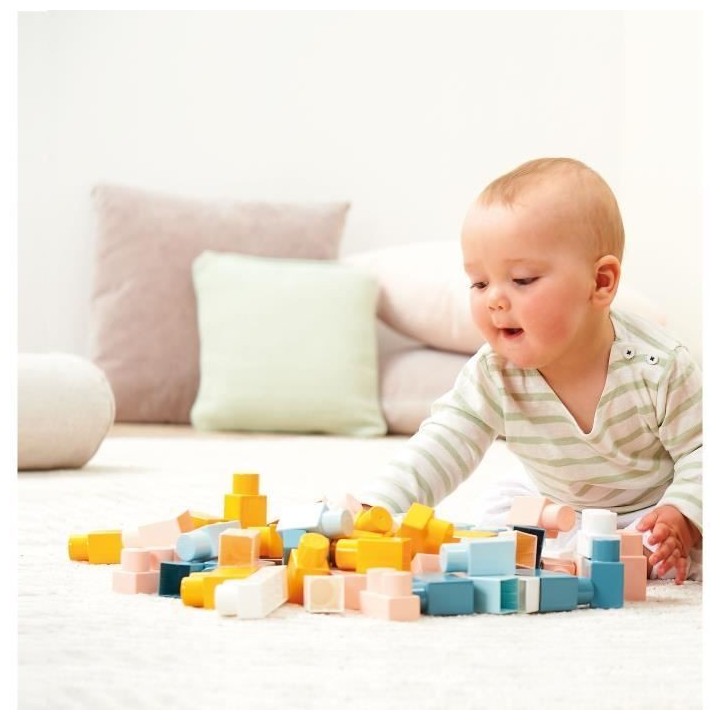 Baril de rangement avec briques colorées - ECOIFFIER - 7916