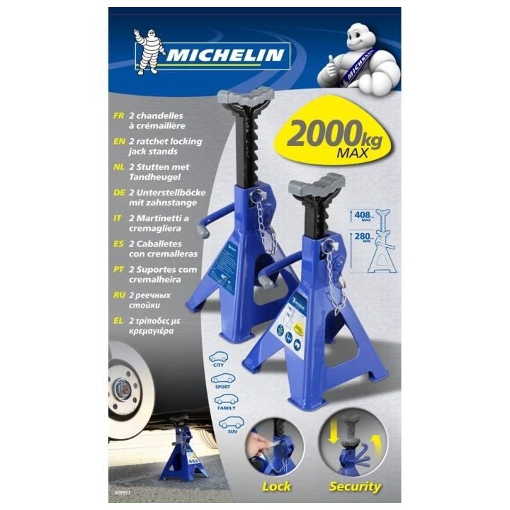 MICHELIN 2 Chandelles a Crémailleres 2T