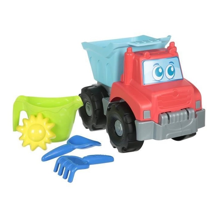 Camion plage garni - ECOIFFIER - 33 cm - Accessoires inclus - Pour enf