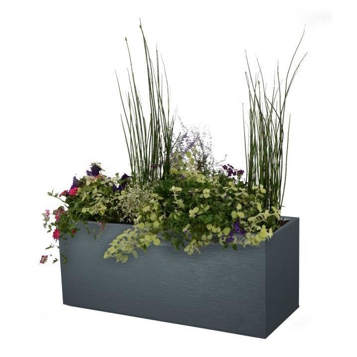 EDA Jardiniere Graphit - 99,5 x 39 x 43 cm - 97,6 L - Gris anthracite