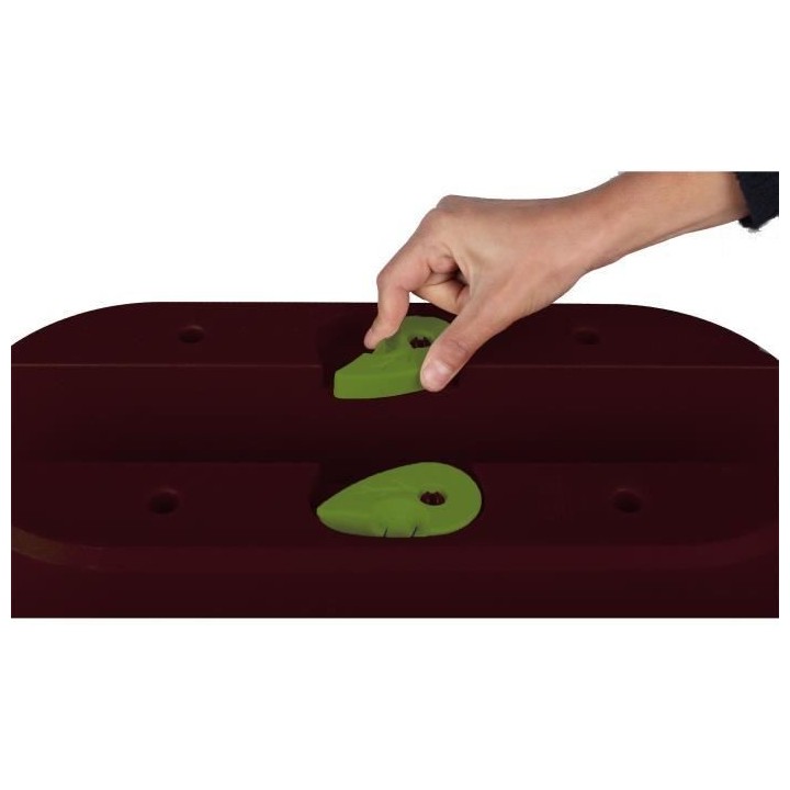 Jardiniere Cavaliere Osaka 19,5 L - EDA - Rouge bourgogne - pour Balco