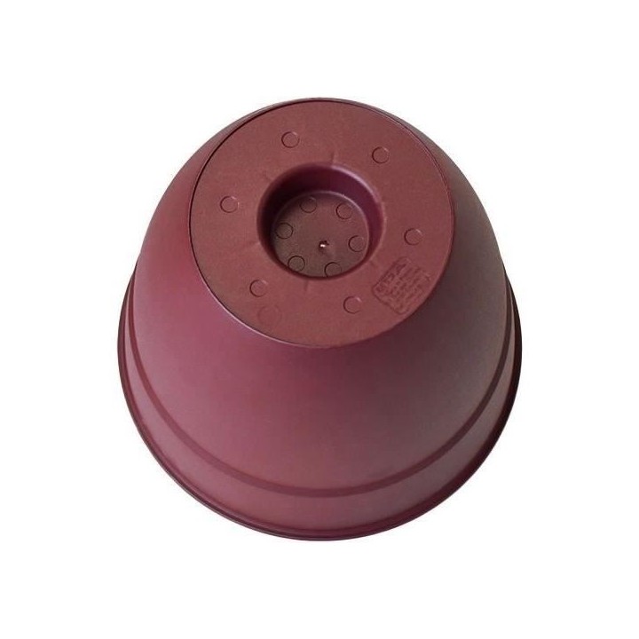 Pot de Fleur Rond Osaka EDA - Ø 50 cm - Volume 57 L - Rouge Bourgogne