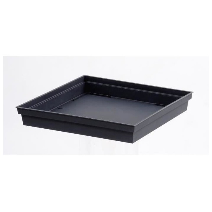 EDA Pot de fleurs XXL Toscane - Carré - 43,3 x 43,3 x H 80 cm - 98 L