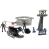 Coffret Police Hélicoptere + Tour de contrôle - Univers miniature