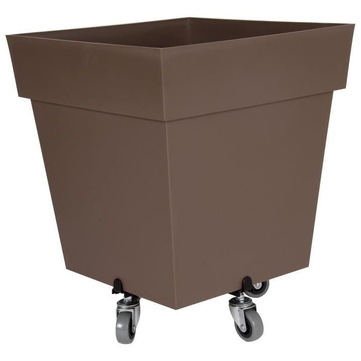 Support a Roulettes - EDA PLASTIQUE - Pour Pots de Fleurs Carrés et R