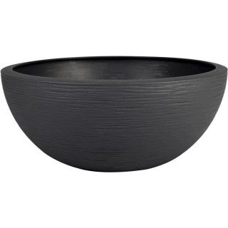 Pot de fleur EDA Plastique Rond Graphit Up Gris anthracite Ø 40 cm 14
