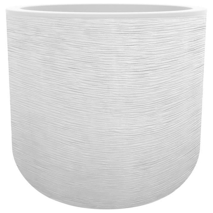 Pot de fleurs - EDA PLASTIQUE - Graphit'Up - Rond - Blanc cérusé - 6