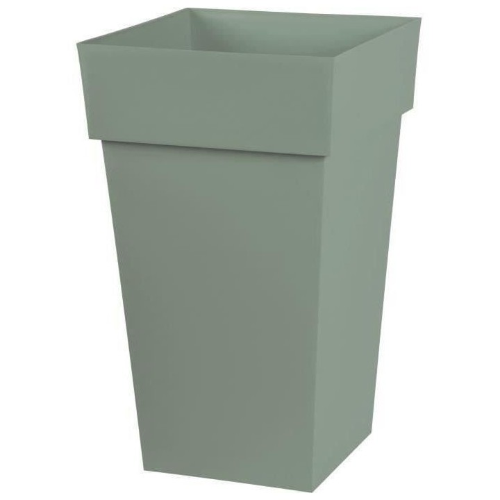 Pot de fleur haut carré Toscane - EDA PLASTIQUE - 39 x 39 x H 65 cm -