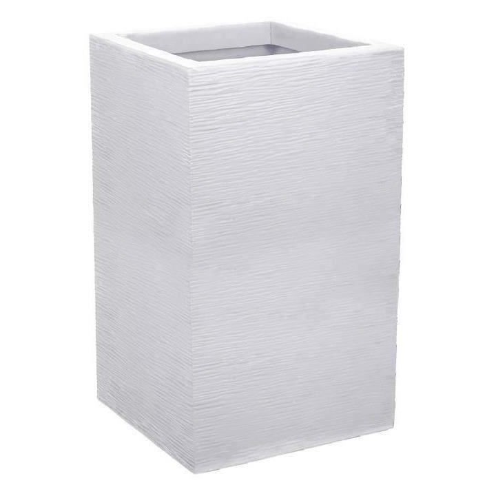 EDA Bac a Fleurs Carré Haut Graphit Up - 36 L - 29,5 x 29,5 cm x 49,5