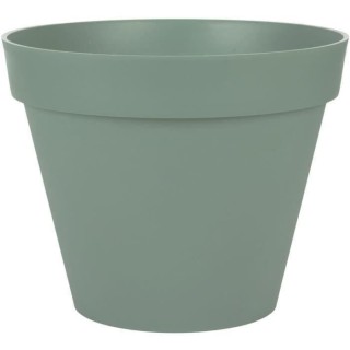 Pot de fleur rond Toscane - EDA PLASTIQUE - Ø 40 x H31 cm - Vert laur