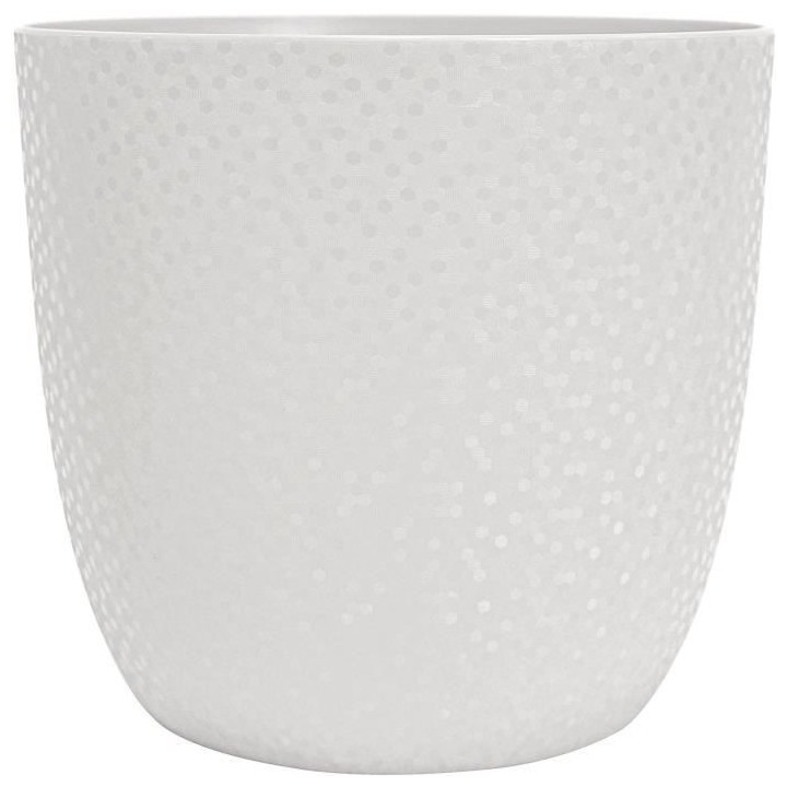 EDA Cache-pot OPALE Ø 29,5 cm - Volume 14,8 L - Blanc ivoire