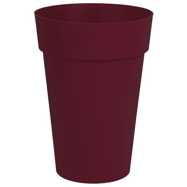 Pot de Fleur Vase Haut TOSCANE - EDA - Ø 46 cm - Volume 67 L - Rouge