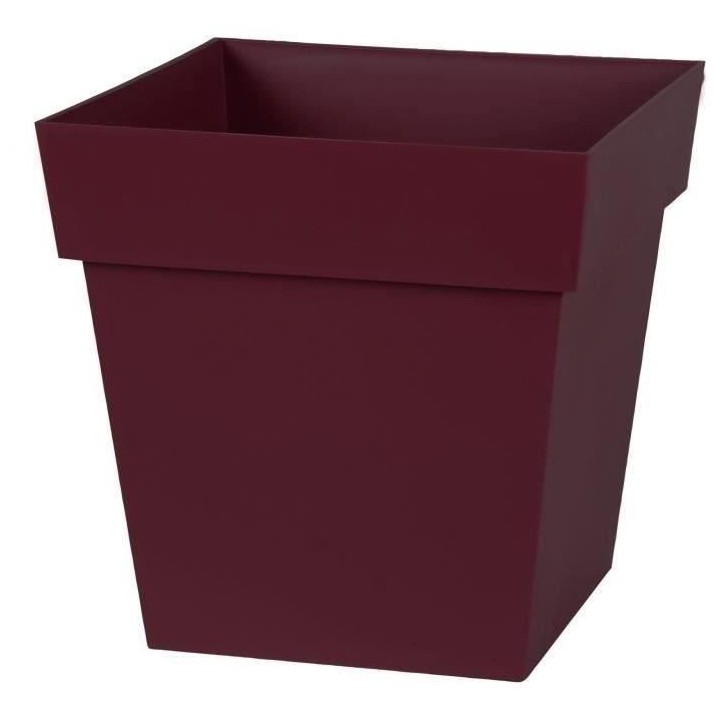 EDA Pot de Fleur Carré TOSCANE 32 cm - Volume 22 L - 32 x 32 x 32 cm