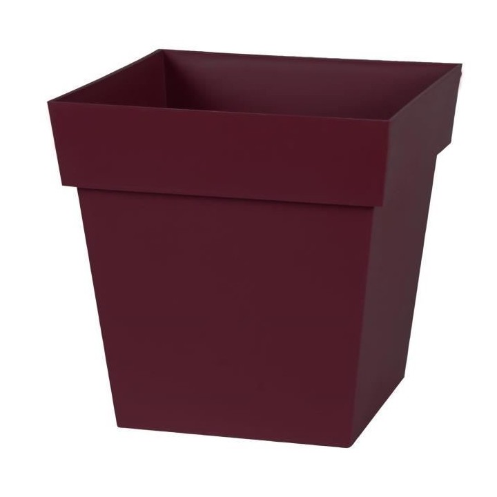 EDA Pot de Fleur Carré TOSCANE 32 cm - Volume 22 L - 32 x 32 x 32 cm