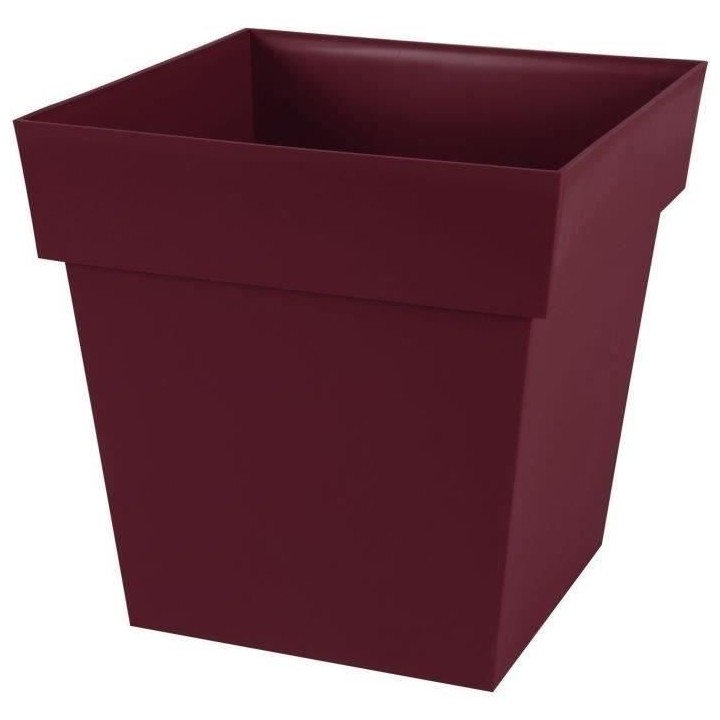 EDA Pot de Fleur Carré TOSCANE 39 cm - Volume 38 L - 39 x 39 x H.39 c