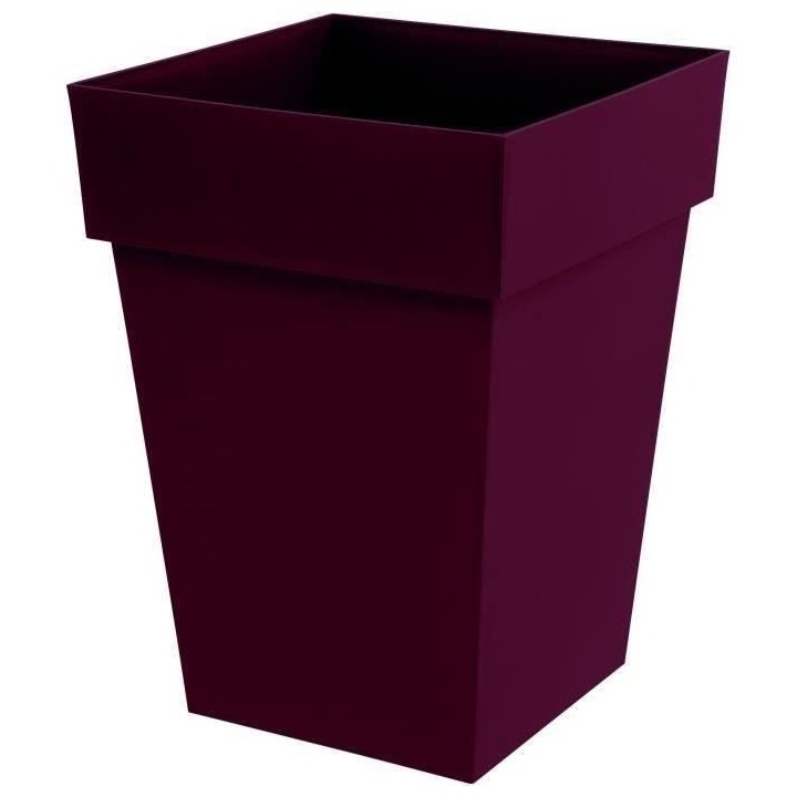 EDA Pot de Fleur Carré Mi-Haut TOSCANE - Volume 51 L - 39 x 39 x H.53