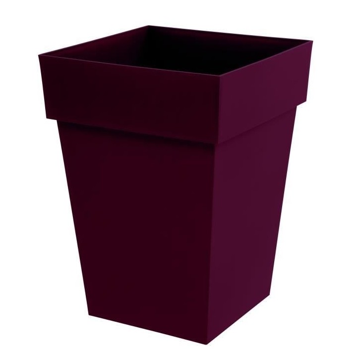 EDA Pot de Fleur Carré Mi-Haut TOSCANE - Volume 51 L - 39 x 39 x H.53