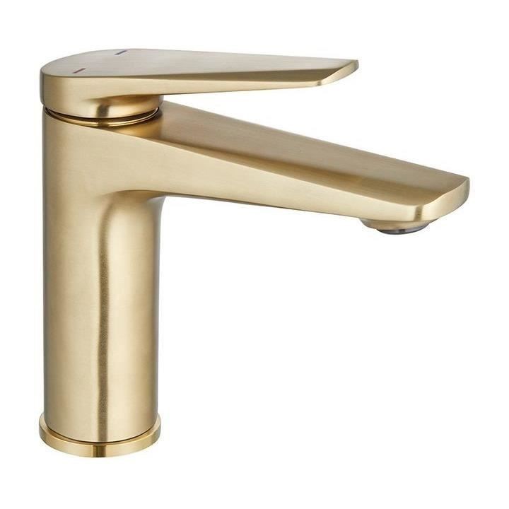 Mitigeur Lavabo - EDOUARD ROUSSEAU - GLOSS - Laiton Brossé