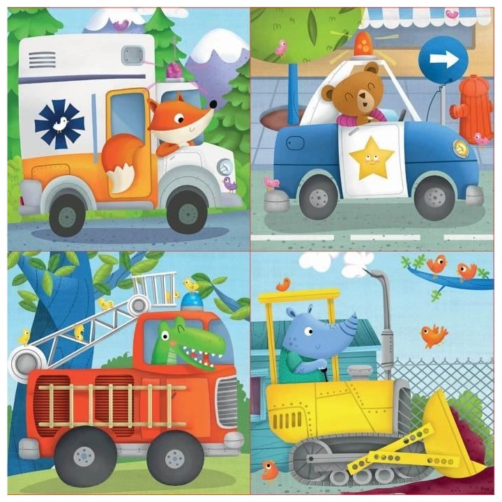 Puzzle Progressif Animaux Sauvages - EDUCA - Moins de 100 pieces - Pou