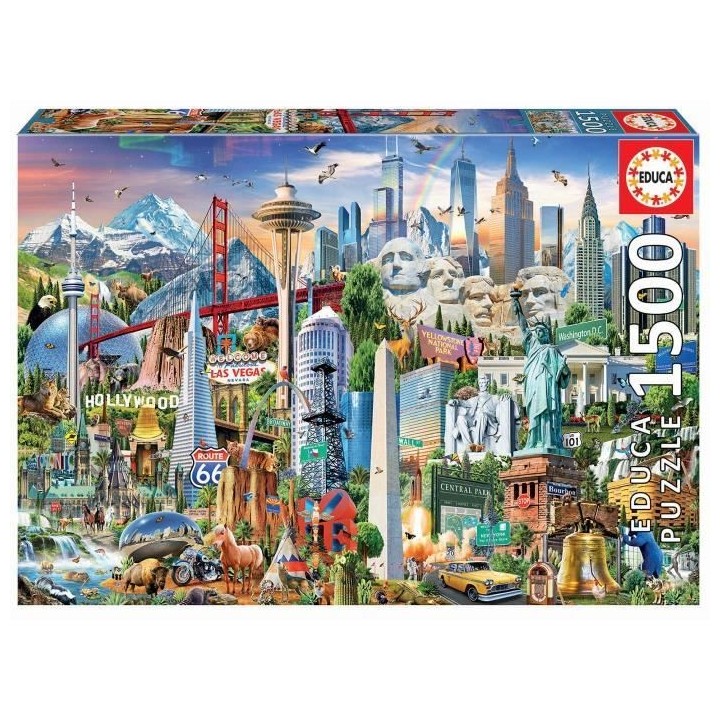 Puzzle Architecture et monument - EDUCA - 1500 pieces - Pour adultes
