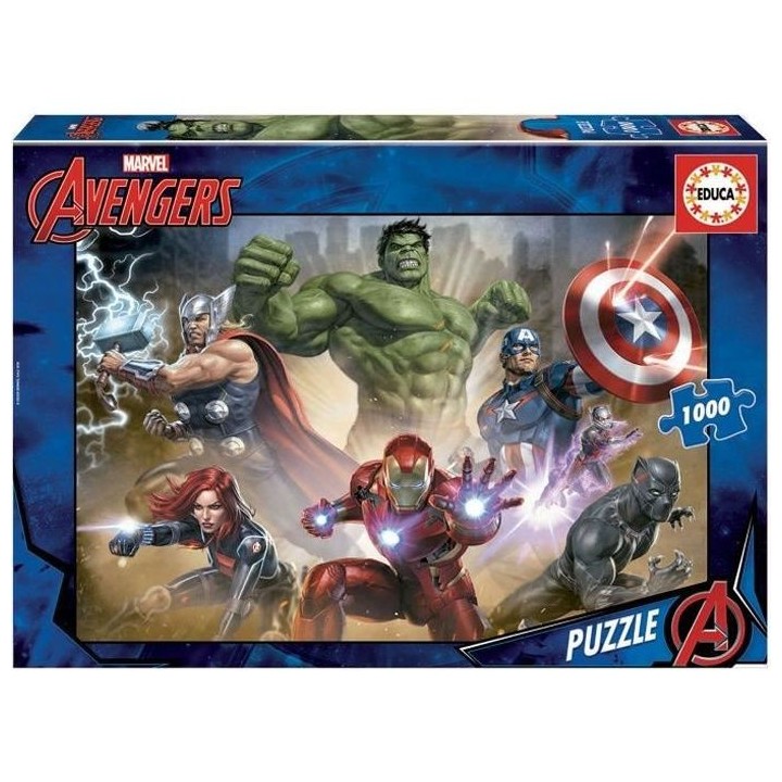 Puzzle 1000 pieces AVENGERS - EDUCA - Dessins animés et BD - Enfant 1