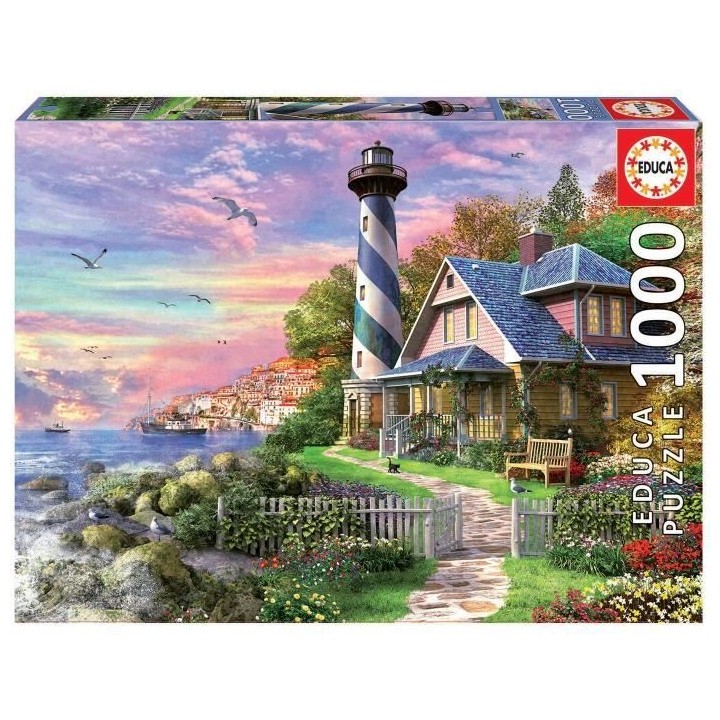 Puzzle Paysage et Nature - EDUCA - Phare A Rock Bay - 1000 pieces - Ad