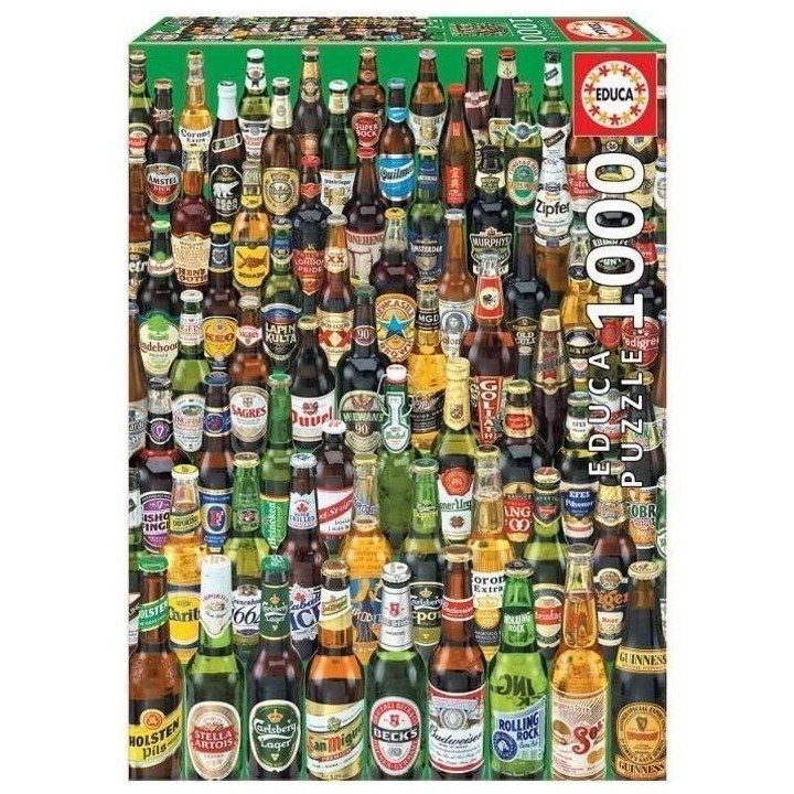 Puzzle 1000 Pieces - Bieres - EDUCA - Nature morte et objets - Multico
