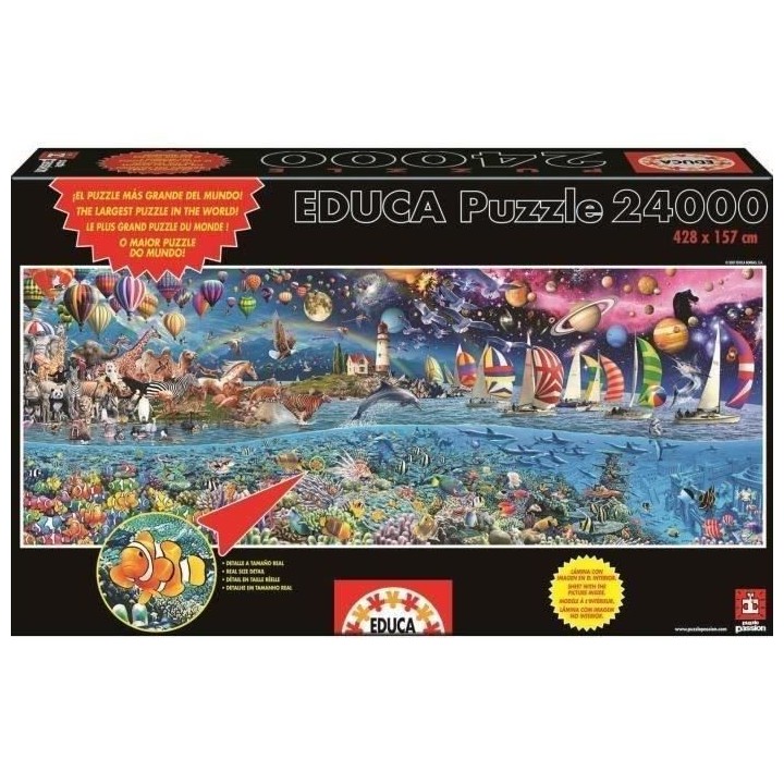 Puzzle La Vie 24000 Pieces - EDUCA - Tableaux et peintures - Multicolo