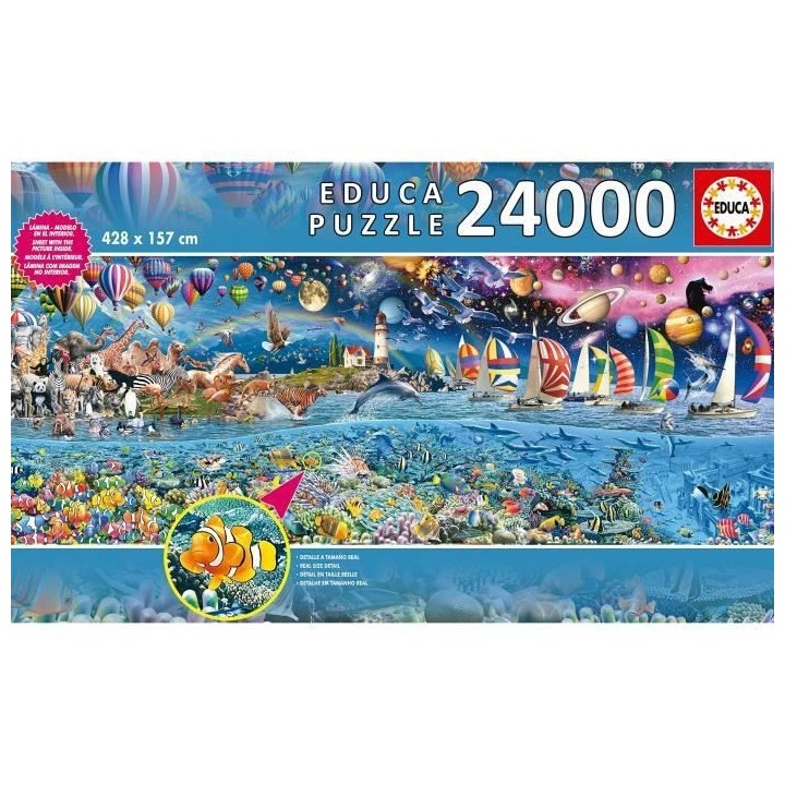 Puzzle La Vie 24000 Pieces - EDUCA - Tableaux et peintures - Multicolo