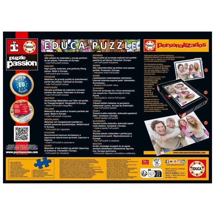 Puzzle Marvel 1000 pieces - EDUCA - Collage des héros - Dessins anim